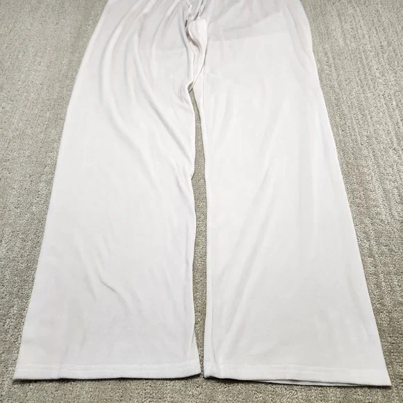 Juicy Couture Tracksuit Women XL Bone White Pants Jacket Velour Y2K Baby Doll - Picture 9 of 11